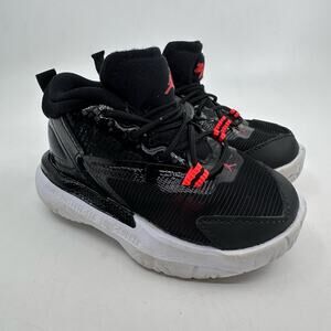 Air Jordan Zion 1TD Bloodline Basketball Shoe Toddler Black/Orange DC2023-006 5C